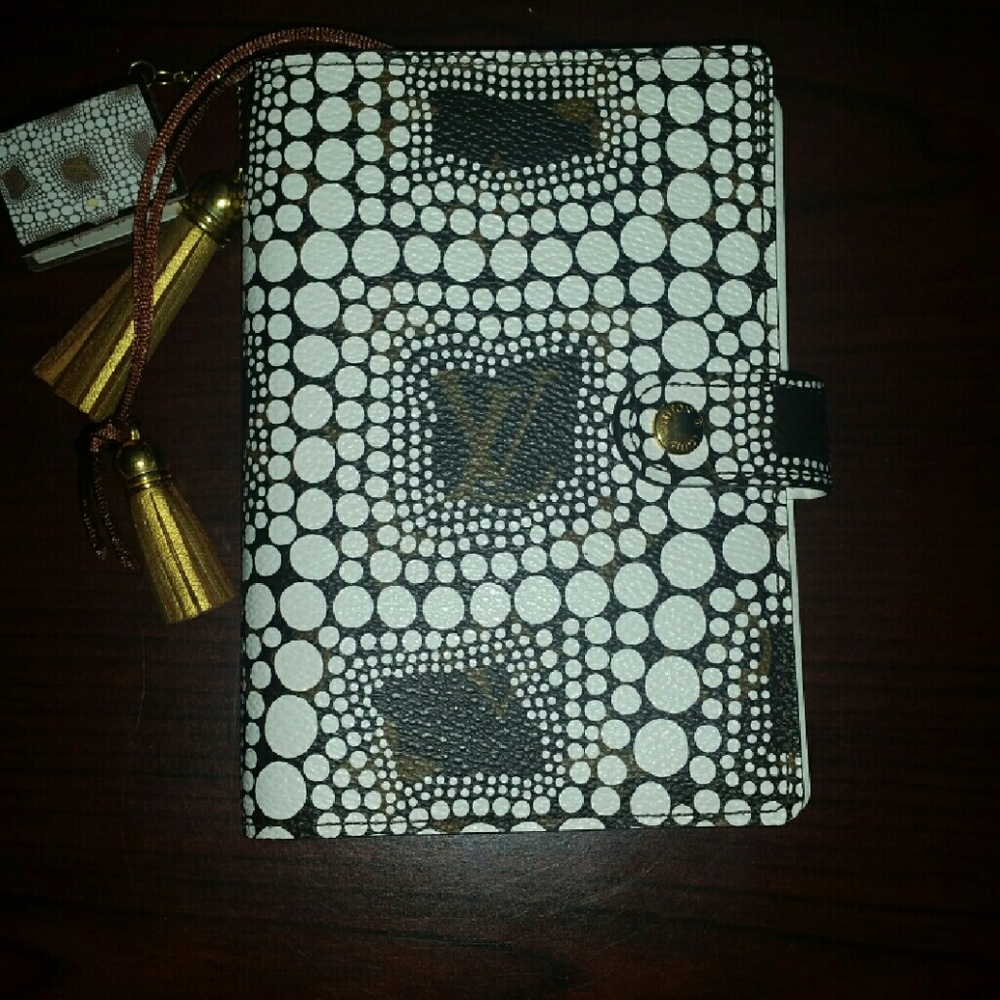Authentic Yayoi Kusama Louis Vuitton Agenda PM